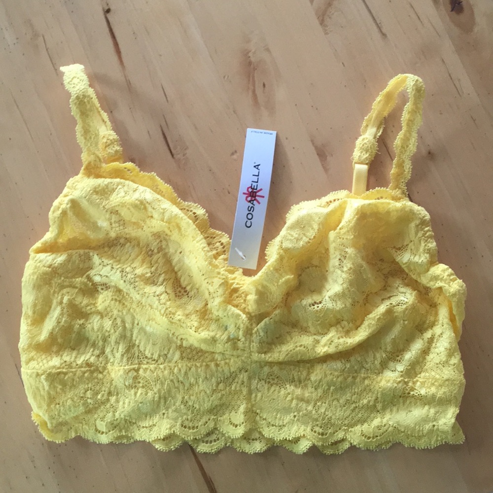 NWT Cosabella Sweetie bralette sunshine M